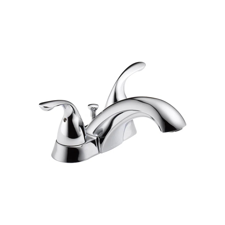 Classic Centerset Bathroom Faucet with Drain Assembly and Diamond Seal Technology