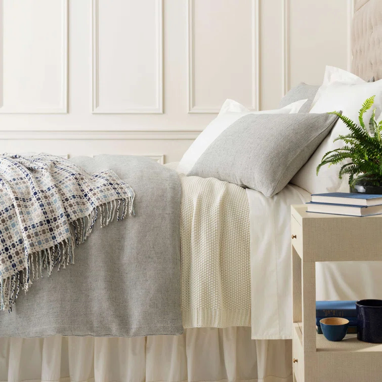 Classic Hemstitch Ivory Bed Skirt