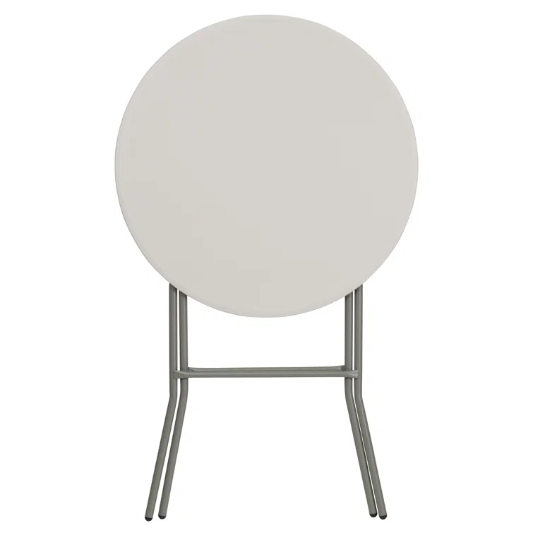 Flash Furniture Parker Round Plastic Bar Height Folding Event Table