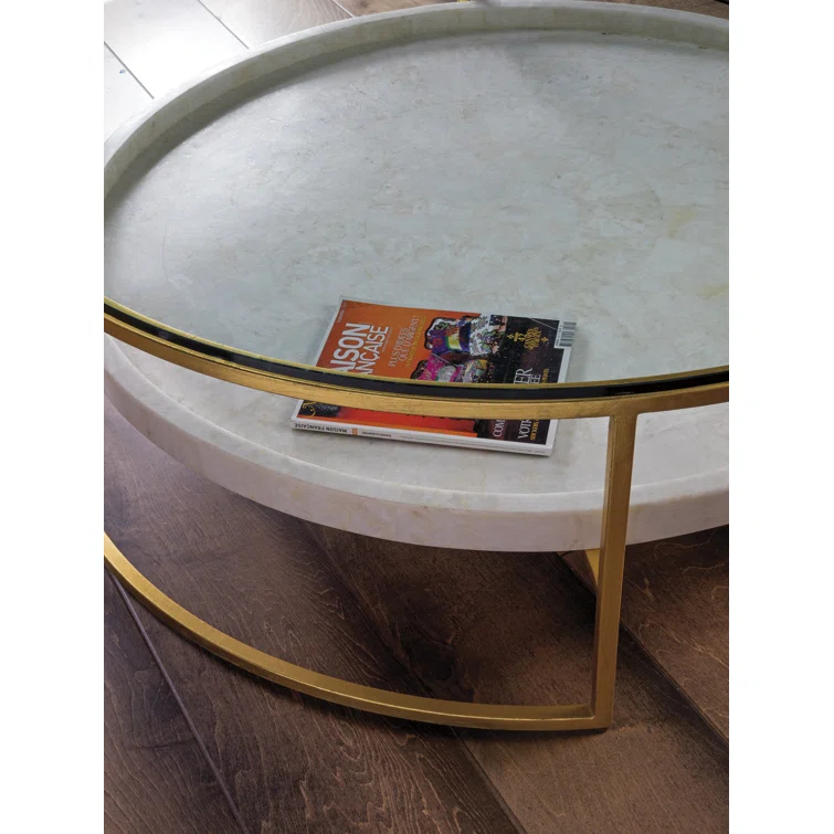 Artistica Home Signature Designs Cumulus Capiz Cocktail Table