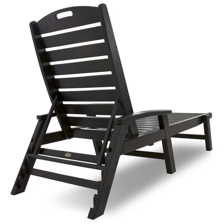 Yacht Club Chaise with Arms - Stackable