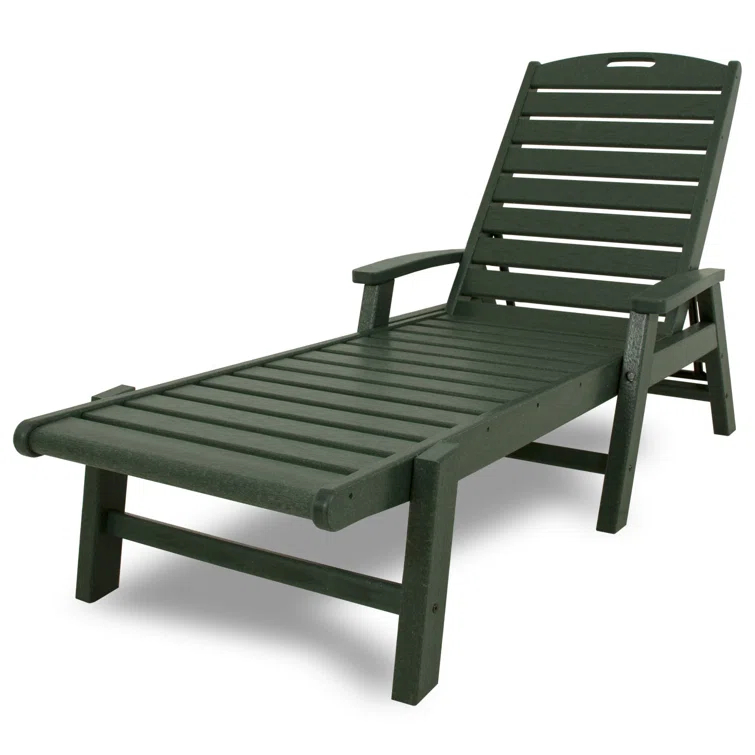 Yacht Club Chaise with Arms - Stackable