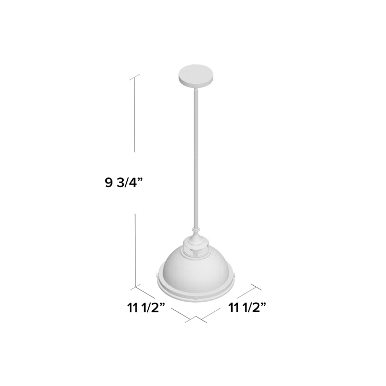 Amelia 1 - Light Single Dome Pendant