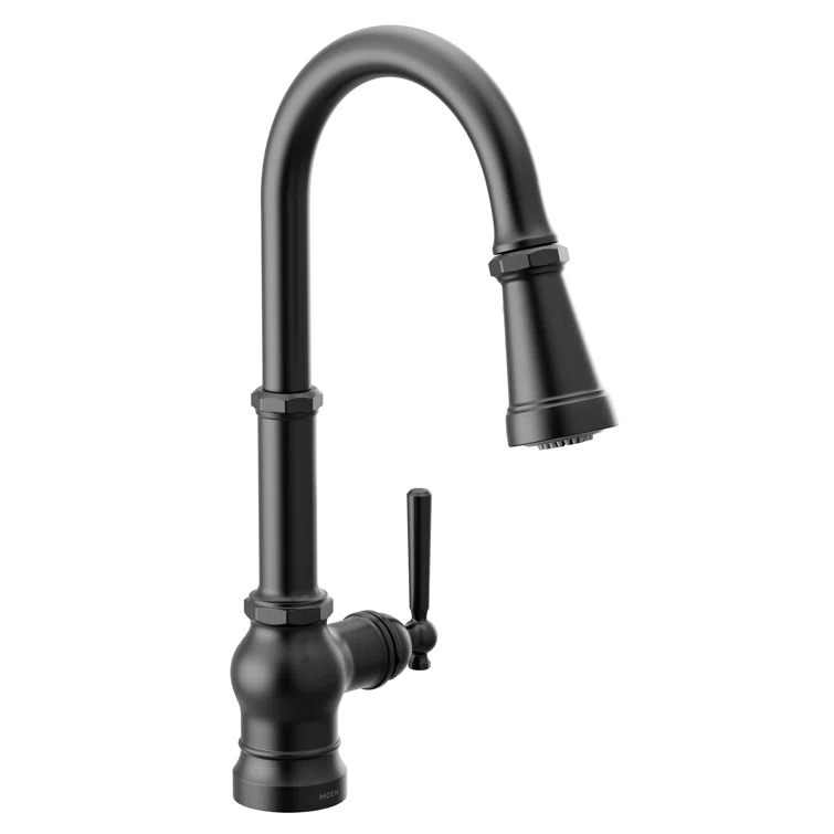 Peterson One-Handle Pull Down Single Handle Kitchen Faucet with Power Boost