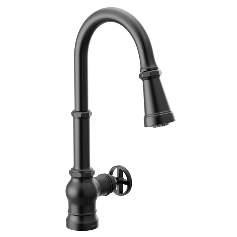 Peterson One-Handle Pull Down Single Handle Kitchen Faucet with Power Boost