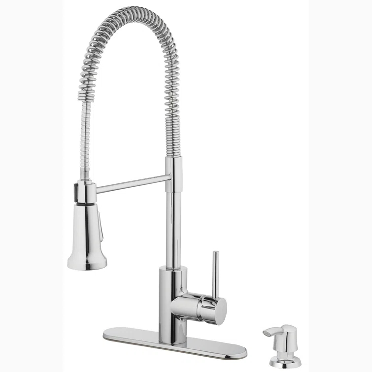 Tosca Ferrara Pull Down Kitchen Faucet with Soap Dispenser