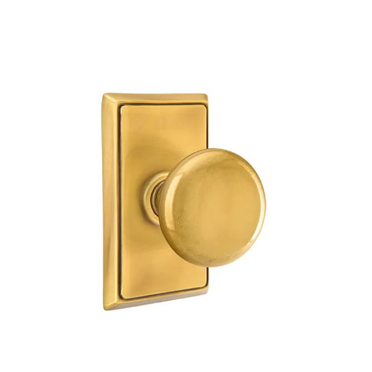 Emtek Privacy Knobset w/ Rectangular Rosette and Providence Knob