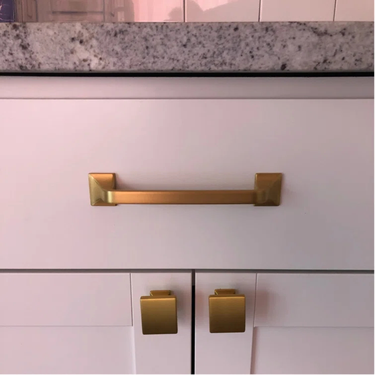 Forge Kitchen Cabinet Handles, Solid Core Drawer Pulls for Cabinet Doors, 5-1/16" (128mm)