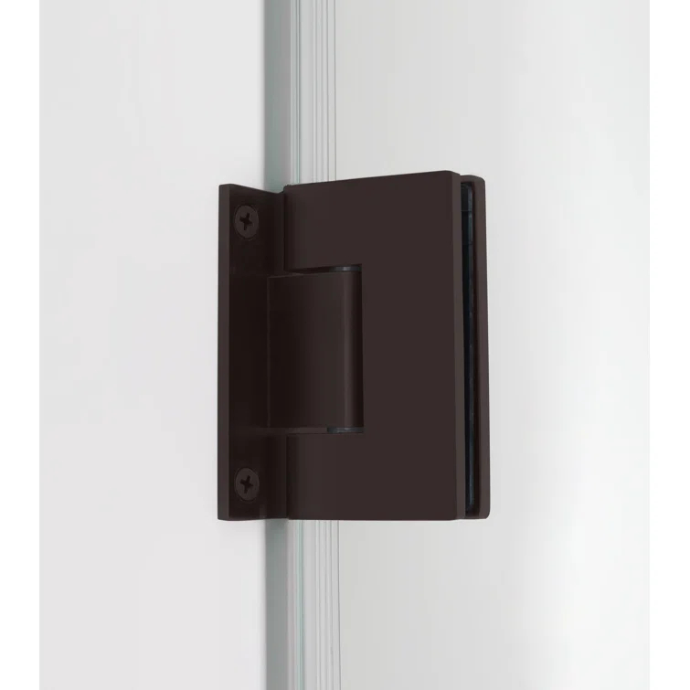 Aston SDR997EZ-NBR-35580 Kinkade XL 35.25" - 35.75" W x 80" H Hinged Frameless Shower Door