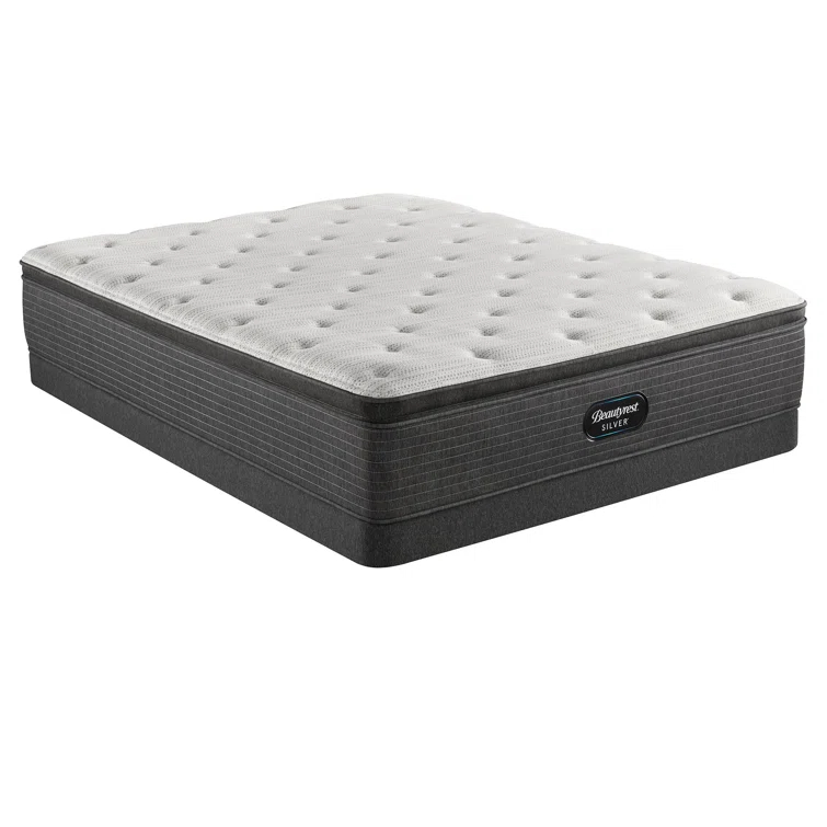 Beautyrest Silver BRS900 Medium Pillow Top 15" Innerspring Mattress and Box Spring Set