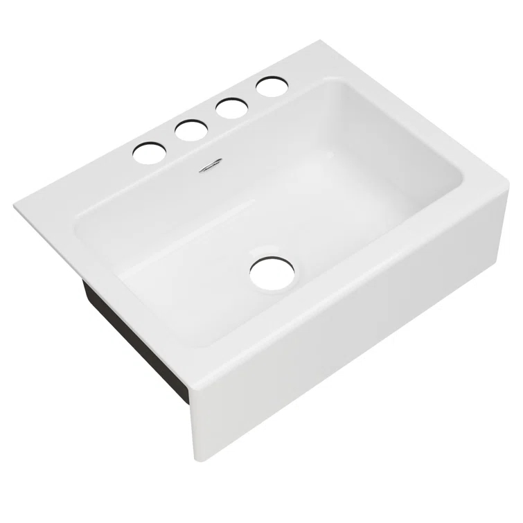 Delancey 30'' L Farmhouse / Apron Single Bowl Cast Iron Kitchen Sink