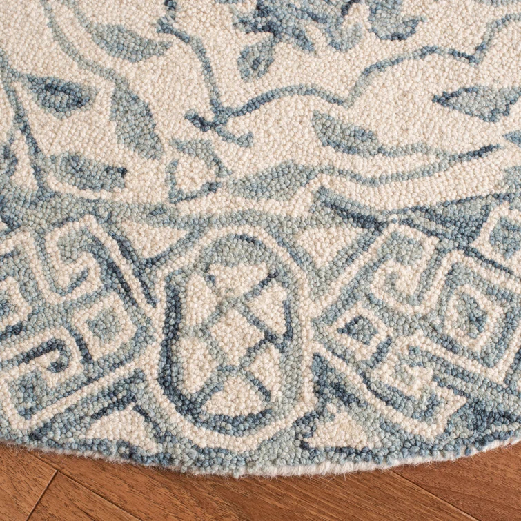 Pimentel Hand Tufted Wool Floral Rug