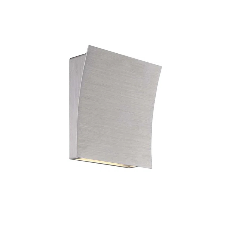 Brushed Aluminum Dimmable LED Wall Sconce