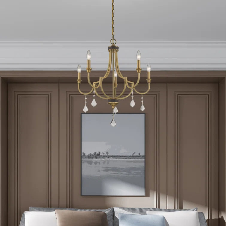 Dedric 5 - Light Dimmable Classic / Traditional Chandelier