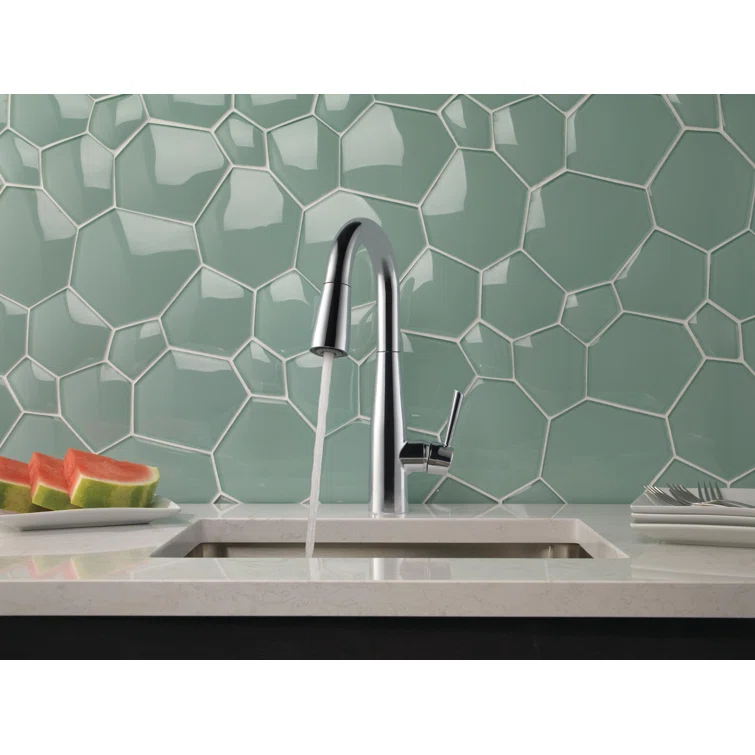 Essa Pull Down Sprayer Bar Faucet, Single Handle Prep Sink Faucet