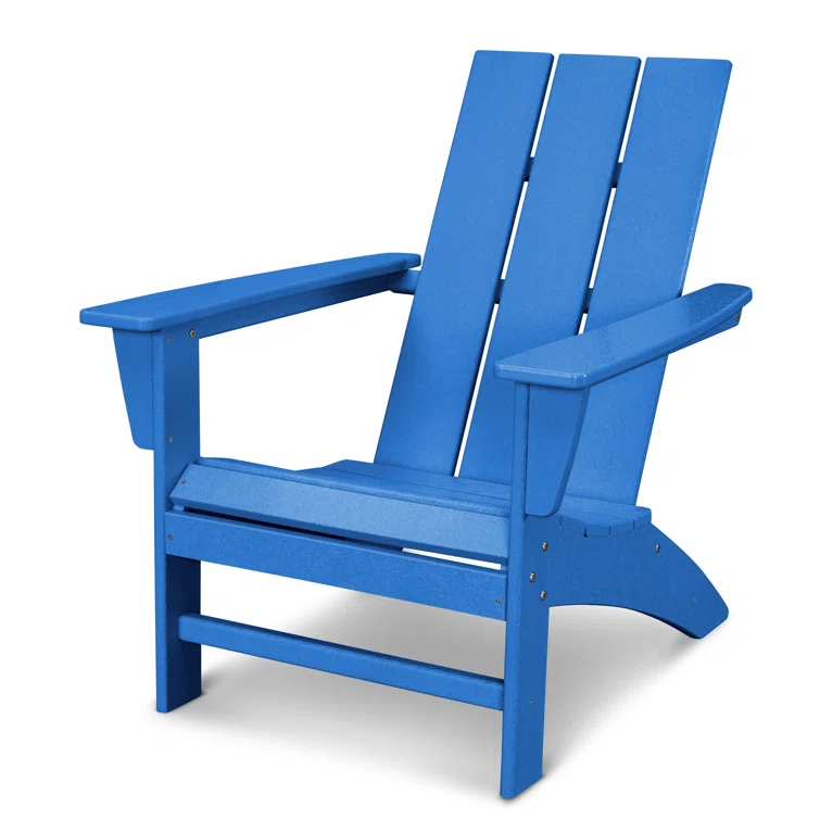 Modern Adirondack High-Density Polyethylene (HDPE) Outdoor Adirondack Chair