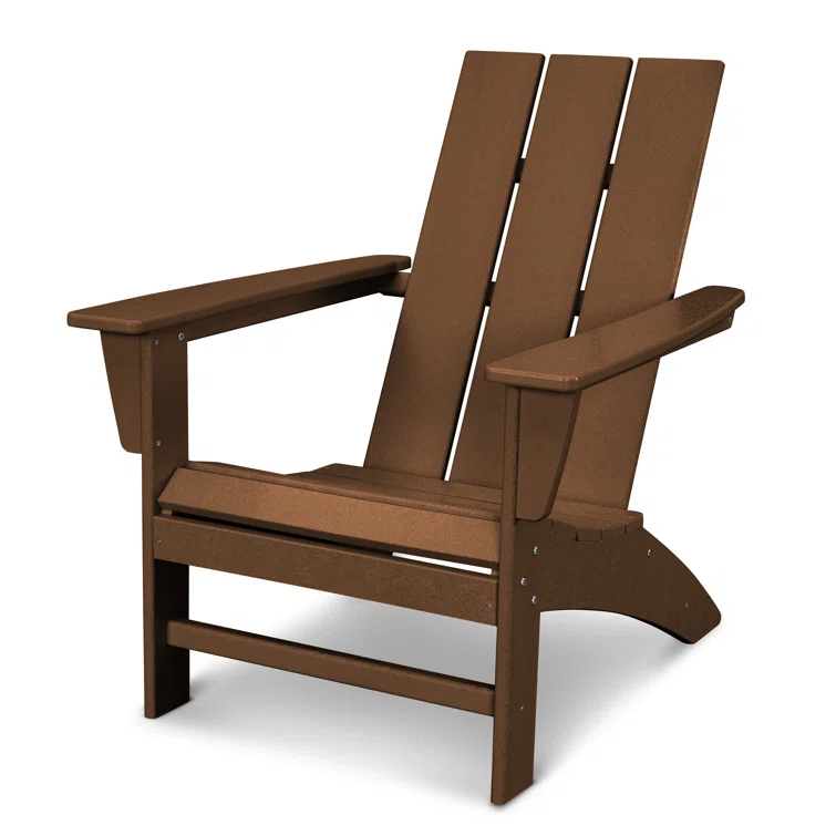 Modern Adirondack High-Density Polyethylene (HDPE) Outdoor Adirondack Chair