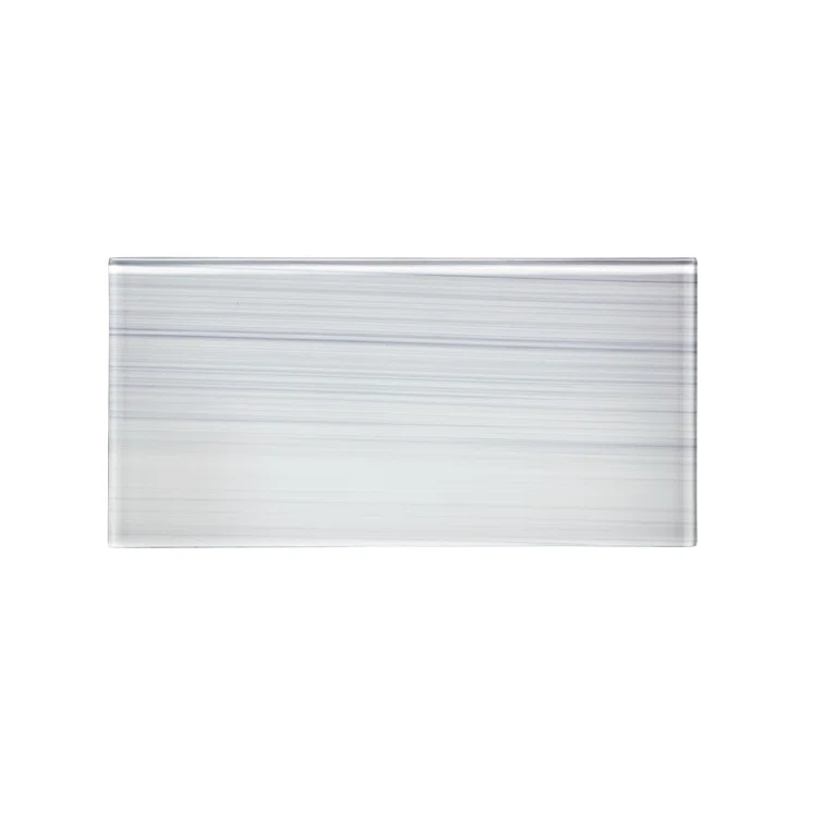 Hand Painted Series 3'' W x 6'' L Glass Peel and Stick Subway Tile