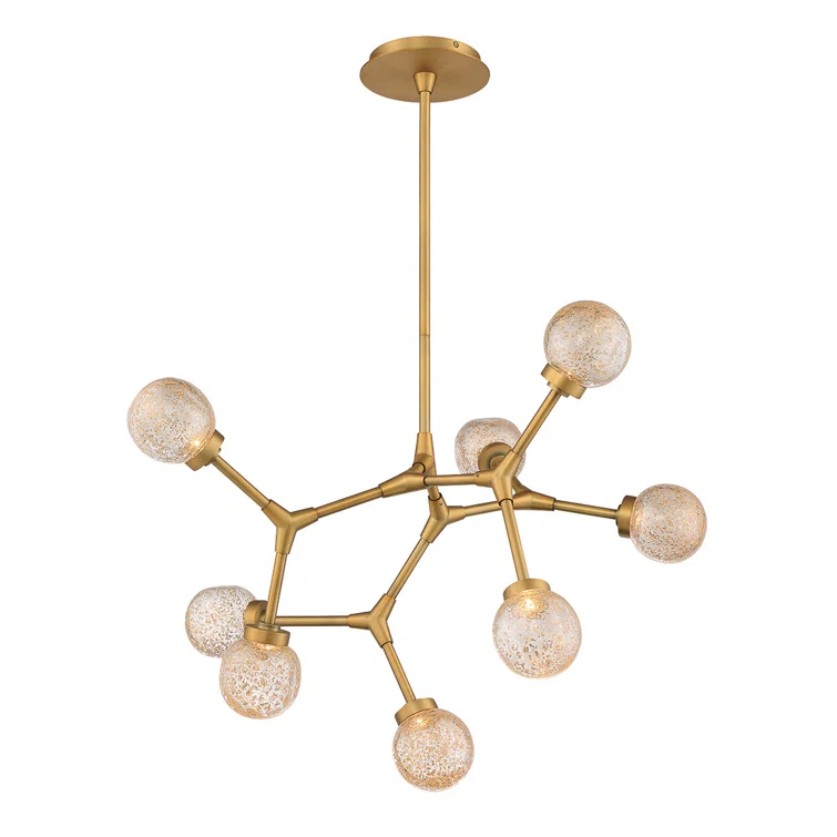 Catalyst 8 - Light Dimmable LED Sputnik Modern Linear Chandelier