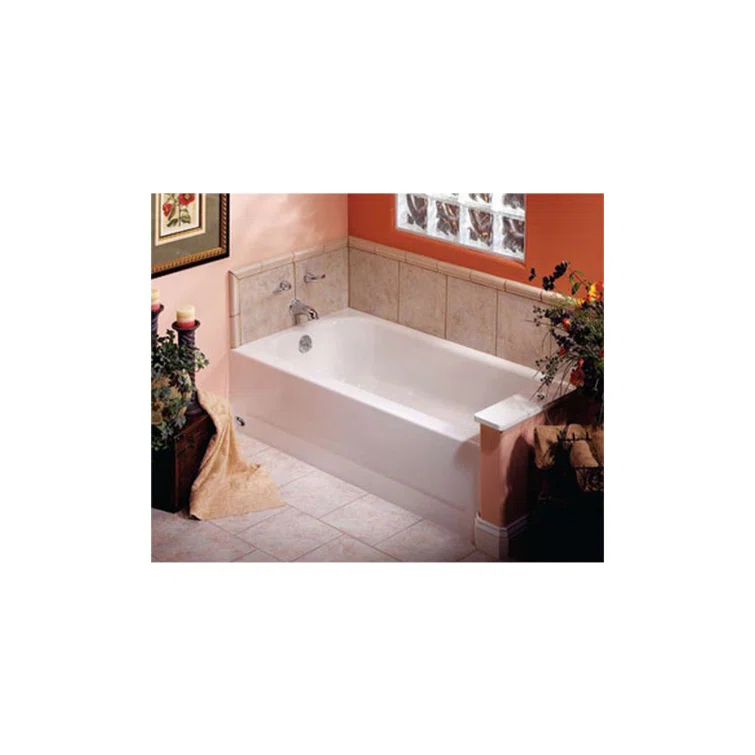 60'' x 30'' Alcove / Tile In Soaking Porcelain Bathtub