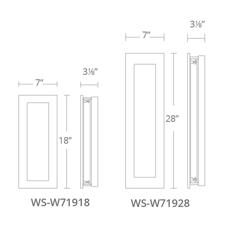 Frost Aluminum LED Wall Light