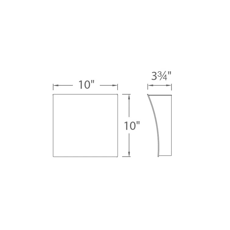 Brushed Aluminum Dimmable LED Wall Sconce
