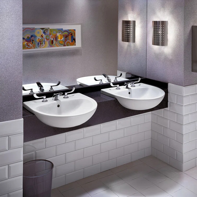 American Standard Mezzo 21.5'' Ceramic Circular Bathroom Sink with Overflow
