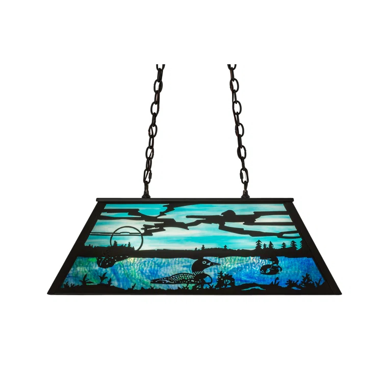 Rustic Lodge 6 - Light Bronze Pool Table Lights Pendant