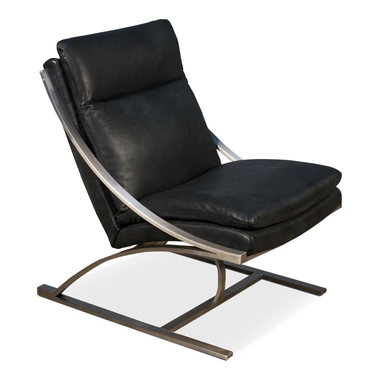 Mc Queen Leather Accent Chair