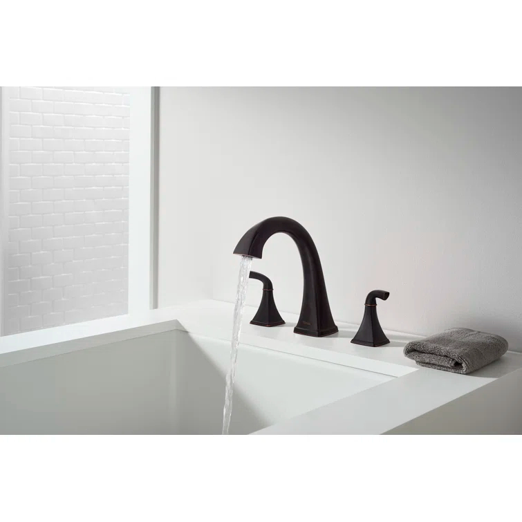 Bronson Double Handle Deck Mounted Roman Tub Faucet Trim