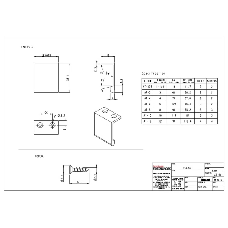 Edgefield 2 3/8" Center to Center Finger Pull
