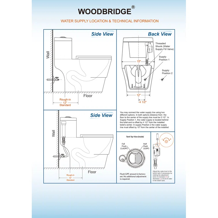 1.28 GPF Elongated Comfort ADA Height One Piece Dual-Flush Toilet with Soft-Closing Seat,MAP Flushing 1000G