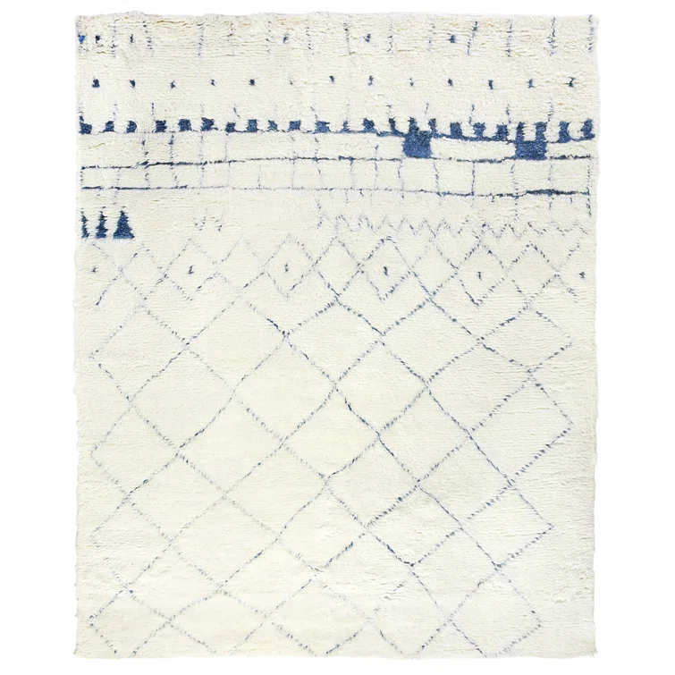Moroccan Wool Geometric Rug