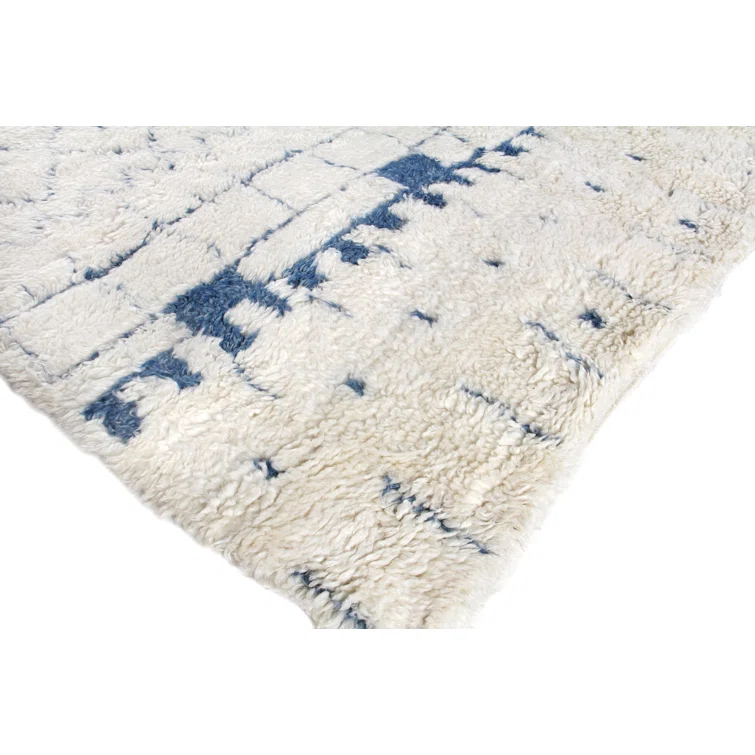 Moroccan Wool Geometric Rug