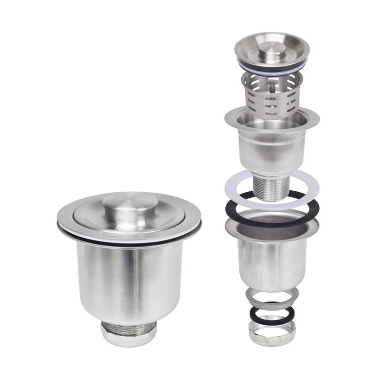 STYLISH 3.5 inch Kitchen Sink Deep Strainer with Removable Basket