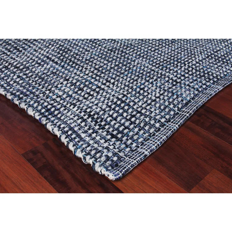 Ferrus Handmade Blue/Ivory/Gray Area Rug