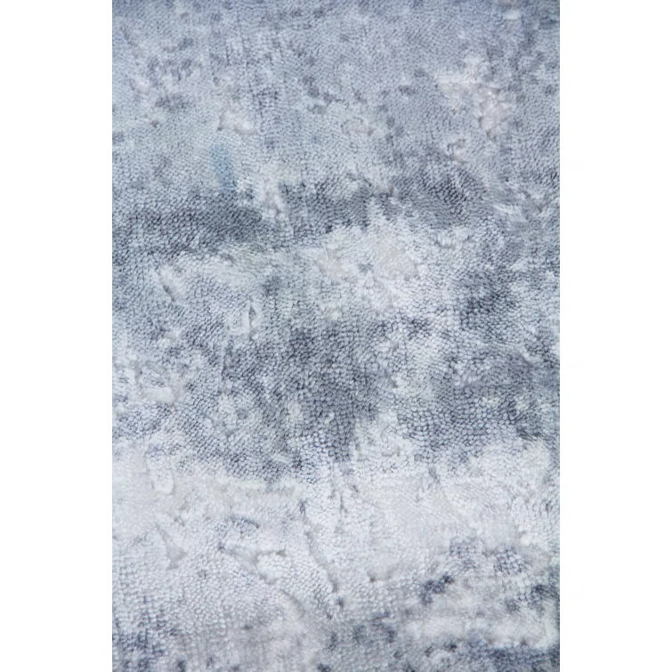Reflections Abstract Hand-Loomed Silver/Gray/Ivory Area Rug