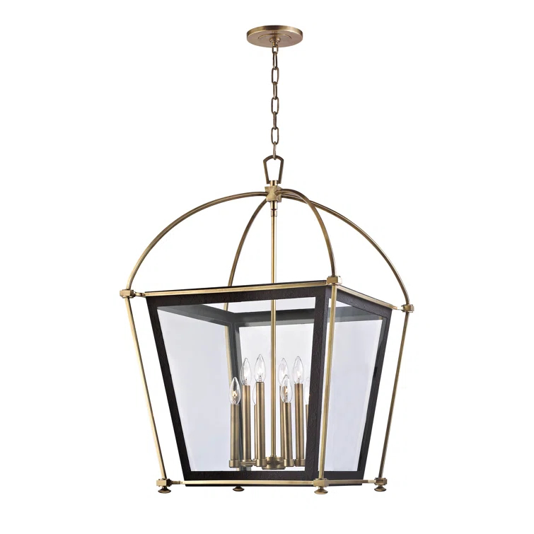 Hollis 4 - Light Dimmable Lantern Geometric Chandelier