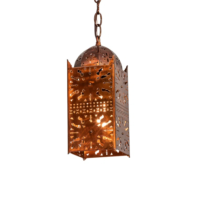 2 - Light Copper Lantern Pendant