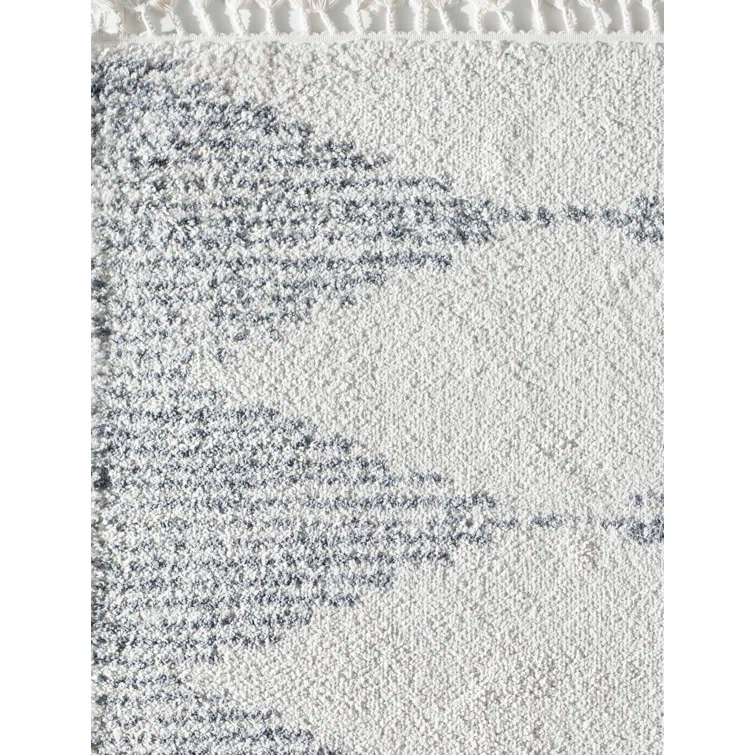 Zaya Mason Shag Tribal Heath grey Area Rug