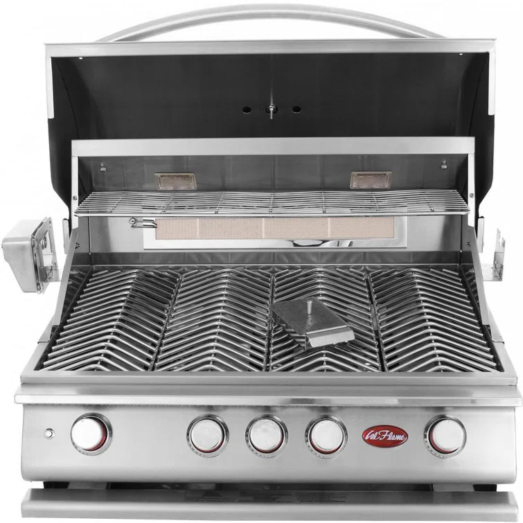 P4 Stainless Steel 4-Burner Liquid Propane BBQ Bundle