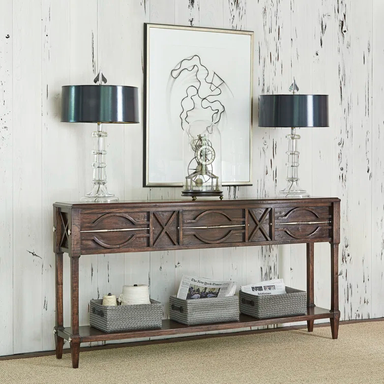 Spindle 68'' Solid Wood Console Table