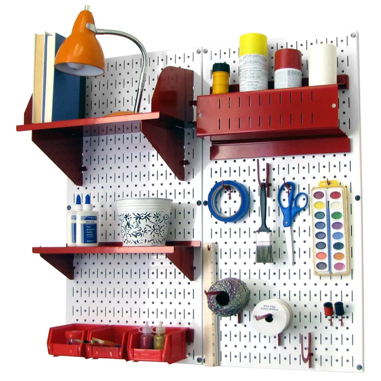 Hobby Craft Pegboard Organizer Storage Kit