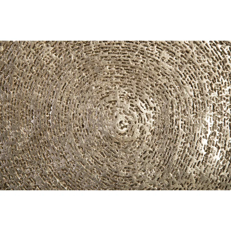 Silver Resin Contemporary Wall Art Sculpture, 36"