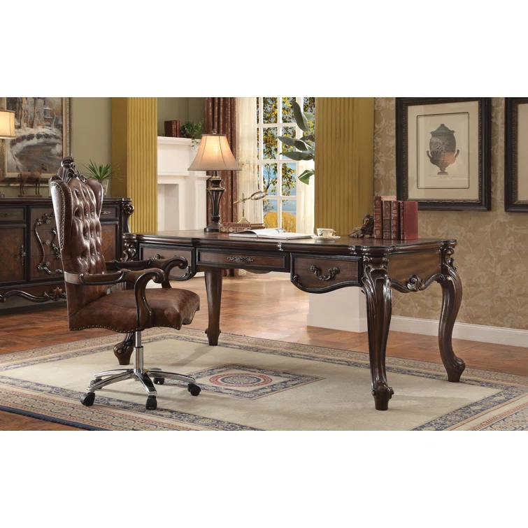 Heartley Metal Base Executive Desk
