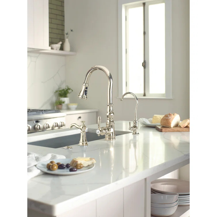 Moen Weymouth One-Handle Pull Down Single Handle Kitchen Faucet with Power Boost