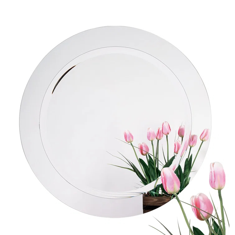 Alno 9282-102 Mirrors 28" Diameter Circular Frameless Bathroom Wall Mirror