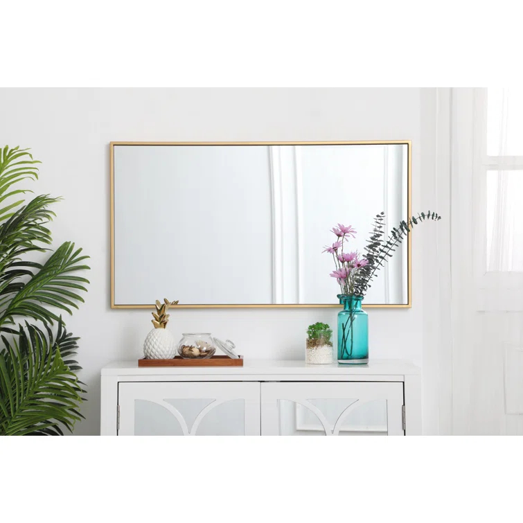 Sabine Metal Rectangle Wall Mirror