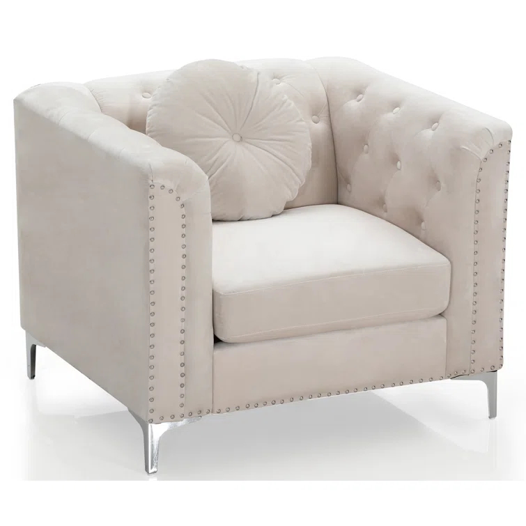Soho Velvet Chesterfield Chair