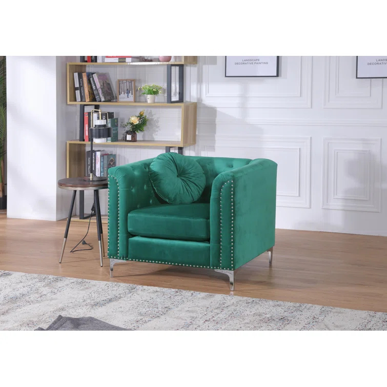 Soho Velvet Chesterfield Chair